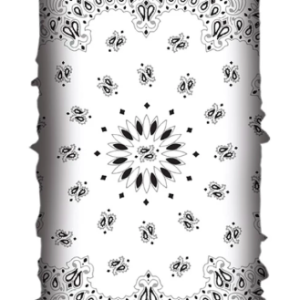 White Paisley Soaker Tube
