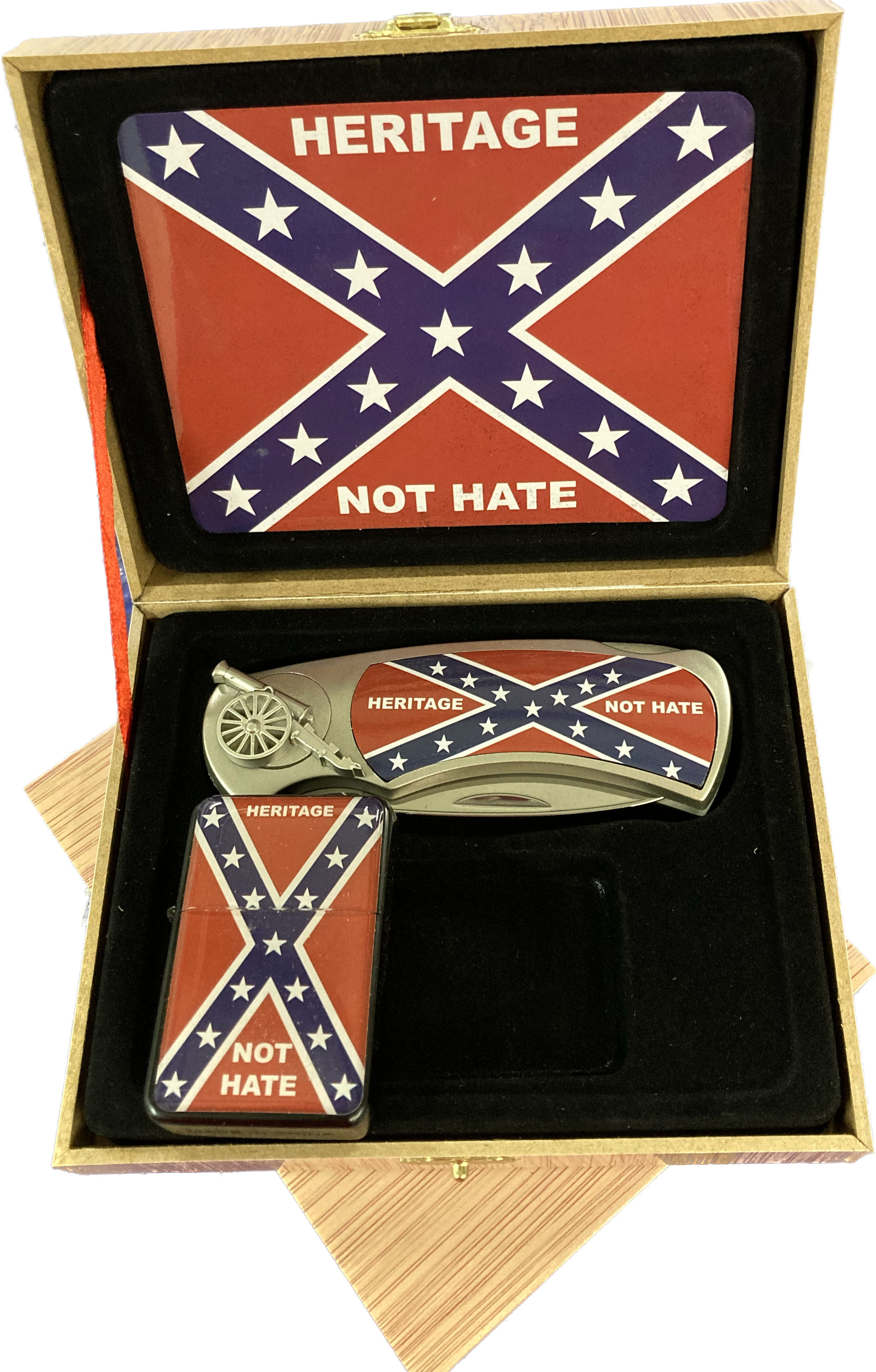 Confederate Flag Knife Set