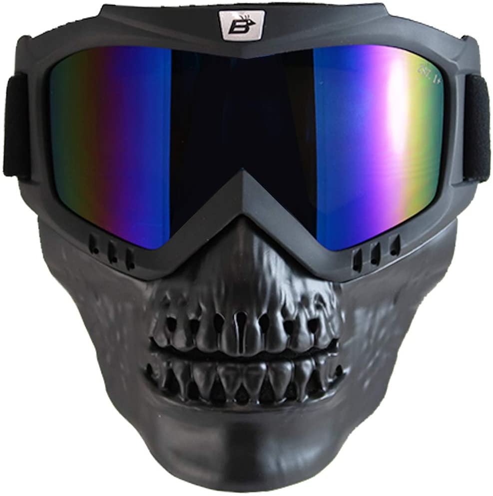 skullbird goggles blue lens