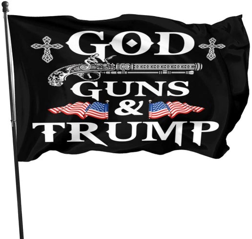 God, Guns, & Trump Flag