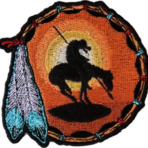 End of Trail Native American Patch Large