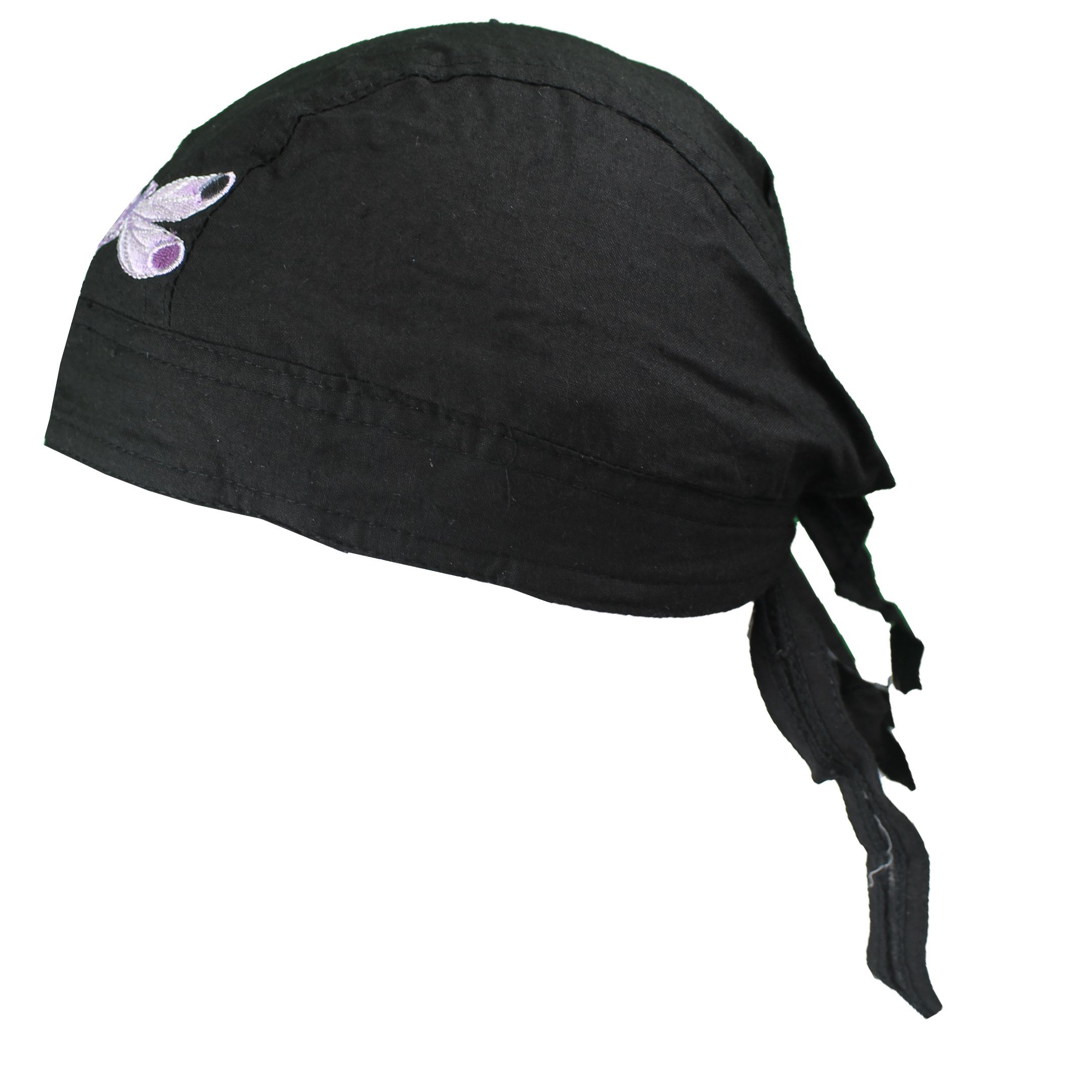 Purple Dragonfly Doorag side