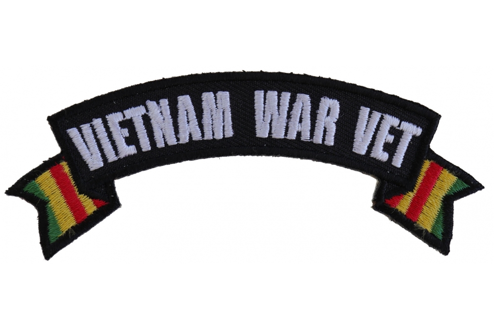 Vietnam War Vet Rocker Extra Large Back Patch