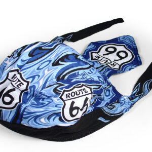 Route 66 Blue Flame Doorag
