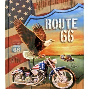 Route 66 Mother Road Metal Tin Sign