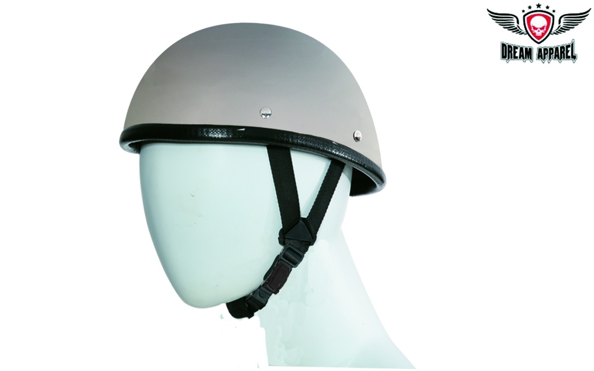 Black Chrome Eagle Shiny Motorcycle Helmet
