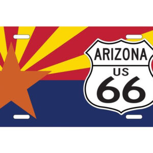 Route 66 Arizona License Plate