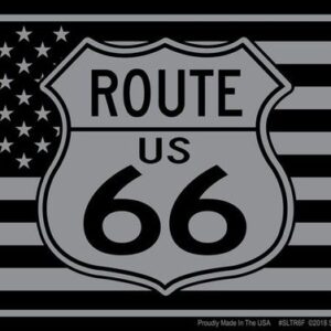 Route 66 Tactical Flag License Plate