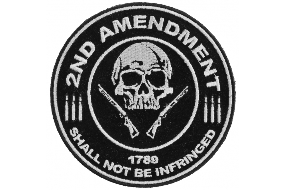 2nd Amendment Shall Not Be Infringed Skull 1789 Patch