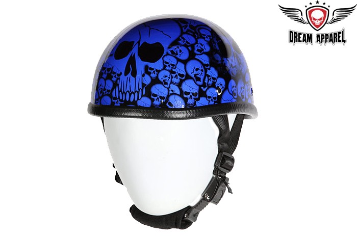 Blue Eagle Novelty Boneyard Motorcycle Helmet