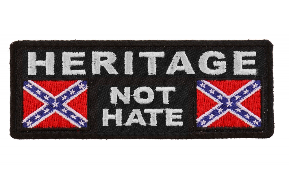Heritage Not Hate Rebel Flag Patch