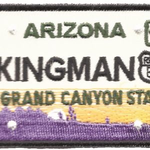 KINGMAN embroidered license plate patch