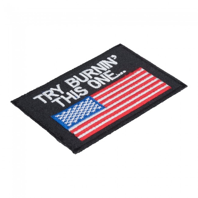 Try Burnin This One American Flag Patch