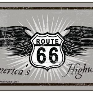 Route 66 America's Highway Bike Tag