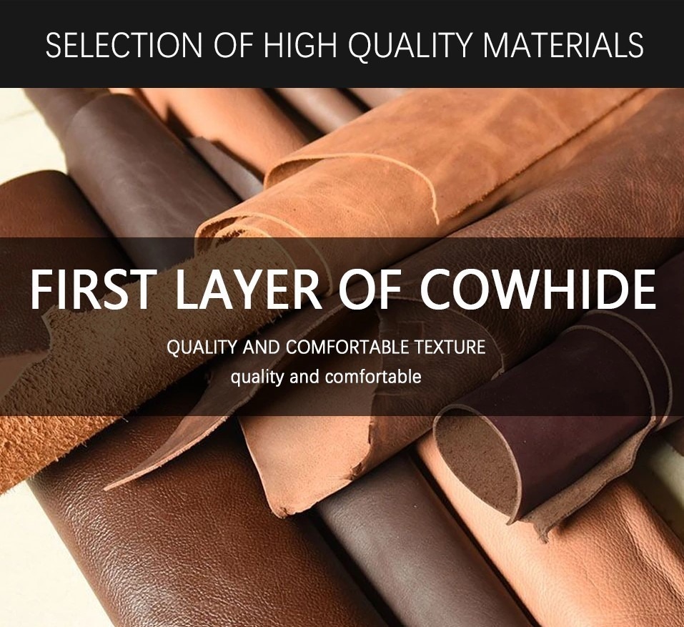 Leather Men's Waist Belt Pack cowhide leather