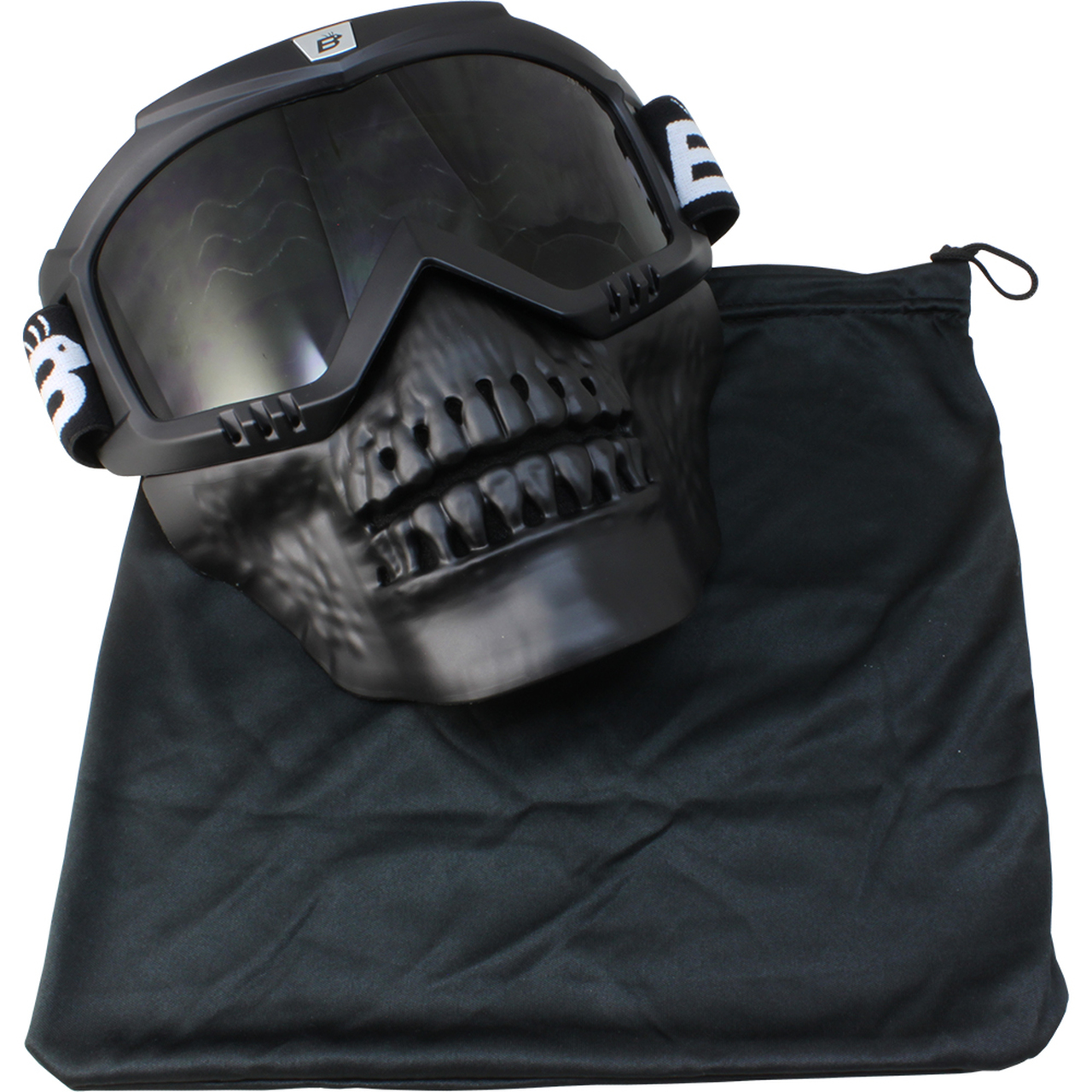 Over the Glasses Goggles with Black Skull Facemask- SkullBird