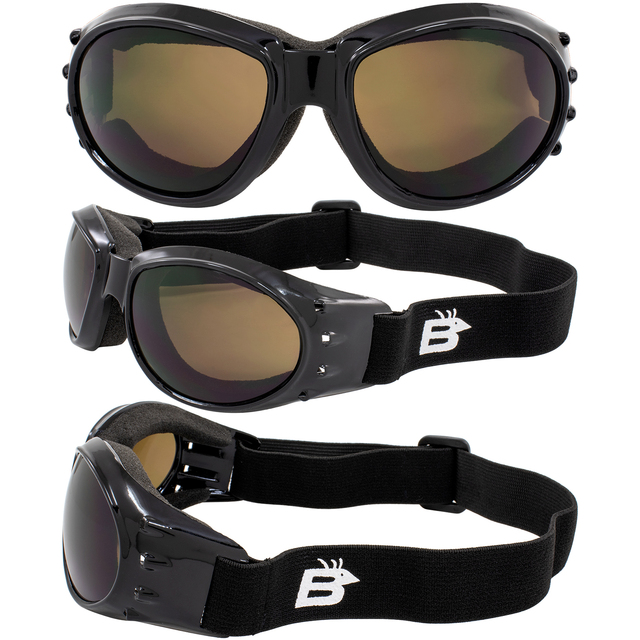 Eagle Motorcycle Goggles amber