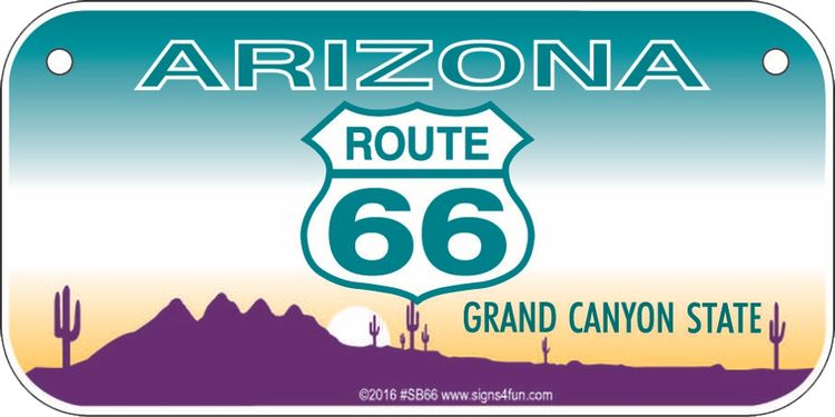 AZ Route 66 Bike Tag