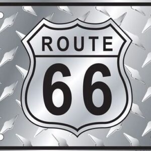 Route 66 Diamond License Plate