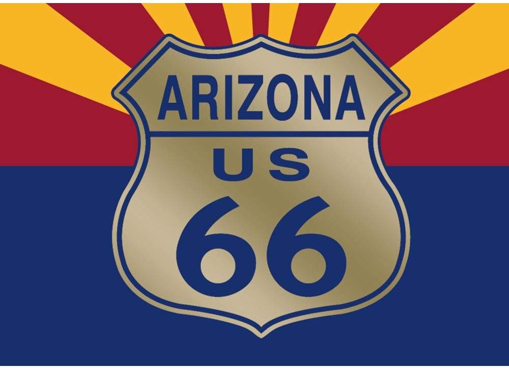 Route 66 Arizona Flag Magnet