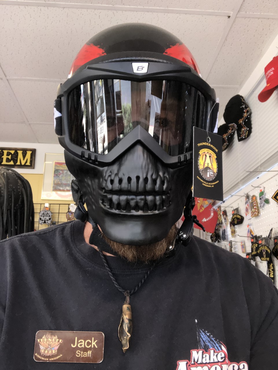 Over the Glasses Goggles with Black Skull Facemask- SkullBird