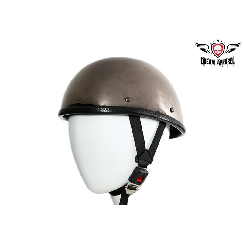 Black Chrome Eagle Shiny Motorcycle Helmet
