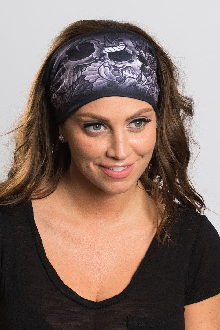 Asian Tattoo Skulls Headband