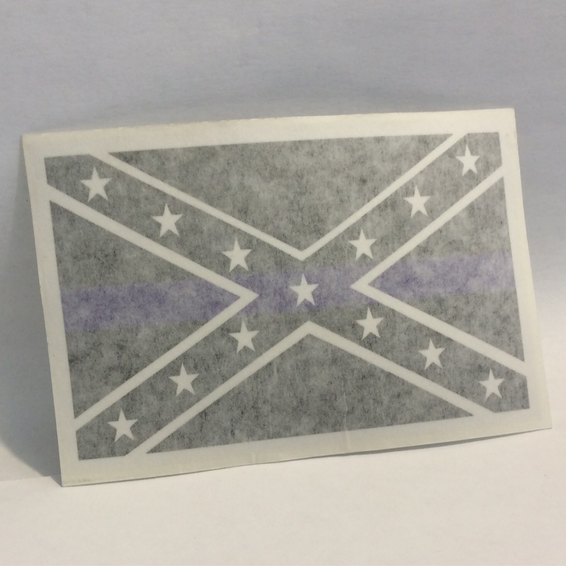 BLUE LINE Rebel Flag Sticker