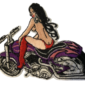 Naked Girl on Motorcycle Patch