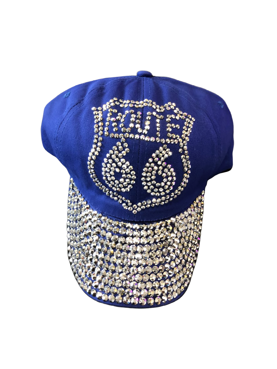 Route 66 Rhinestones Baseball Hats