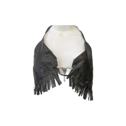 Women's Halter Bra With Beads & Fringes