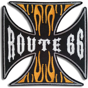 Route 66 Maltese Cross Patch