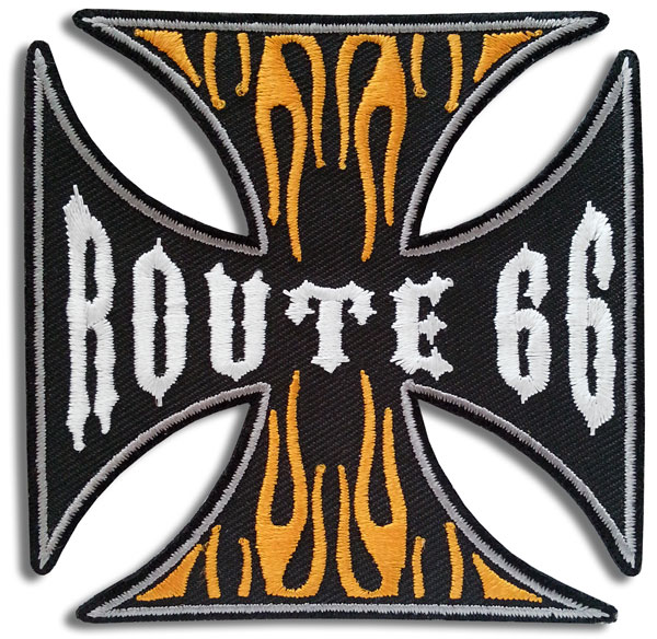 Route 66 Maltese Cross Patch