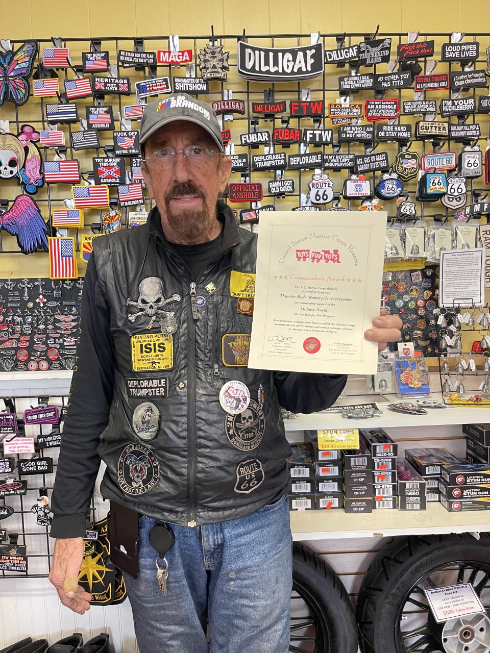 Thunder-Rode Motorcycle Accessories Commander's Award