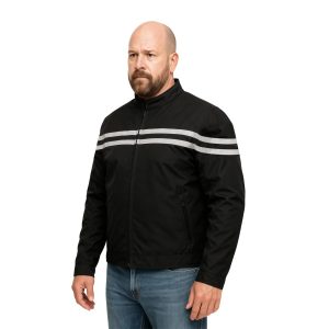Men's Twin Stripe Textile Jacket