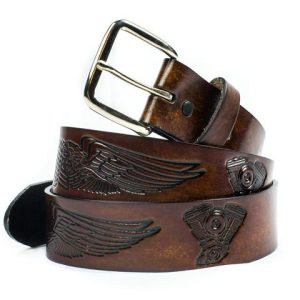 Motorcycle Engines and Wings Biker Belt