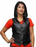 Ladies Plain Side Zipper Vest with Zip Pockets