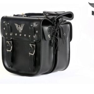 PVC Motorcycle Saddlebags With Heavy Duty Velcro Cover