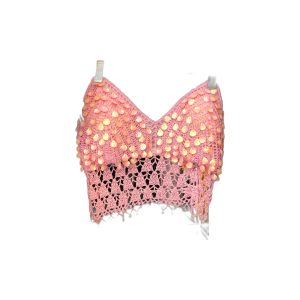 Women's Pink Halter Top