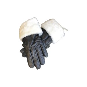 Women's Leather Gloves With Fur Lining
