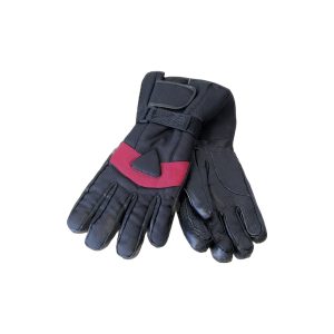 Motorcycle Full Finger Gloves With Red Stripe