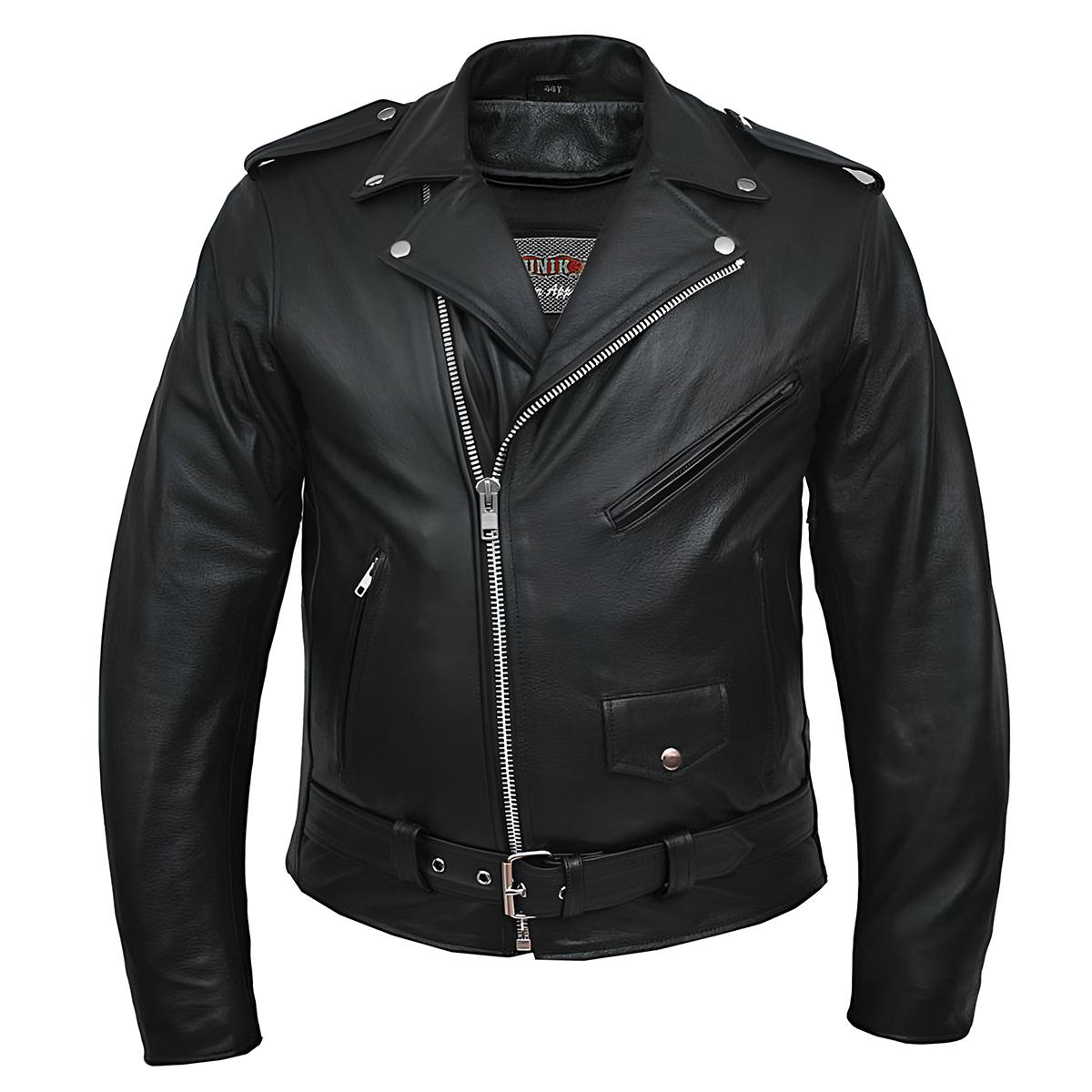 Men's Leather Biker Jacket