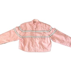 Pink Reflective Textile Racer Jacket