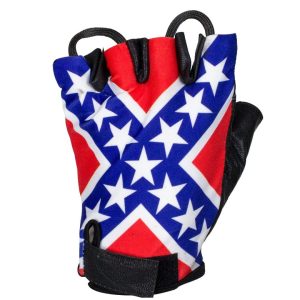 Rebel Flag Fingerless Gloves