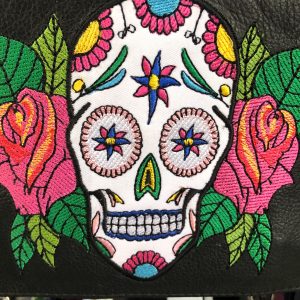 Sugar Skull with Roses Clip-On Bag