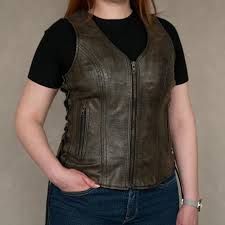 Women's Buffalo Leather Vest