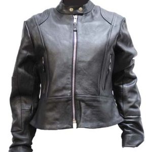 Women's Leather Racer Style Jacket