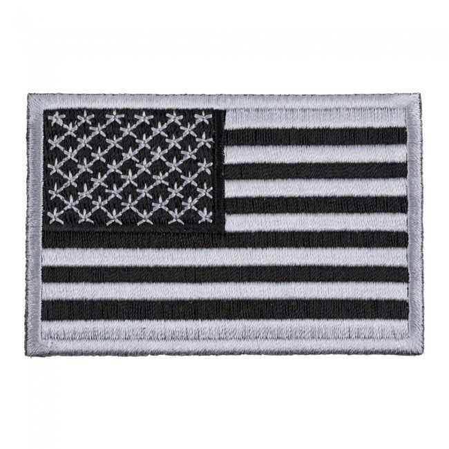 American Flag Grey Subdued Patch XL