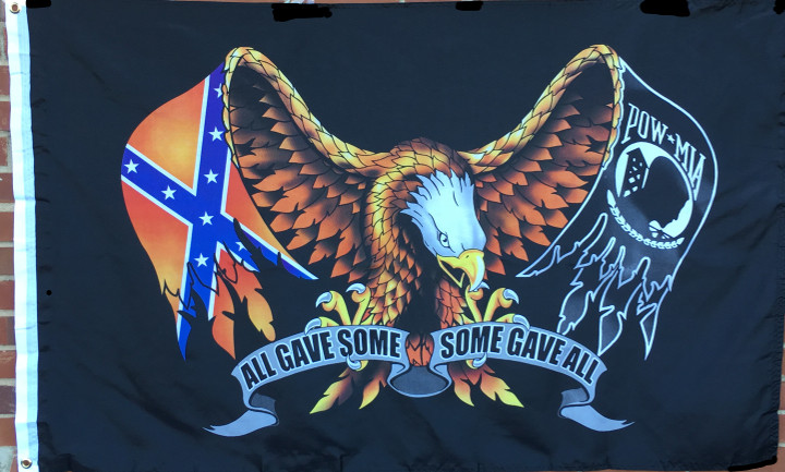 Rebel POW Eagle Flag