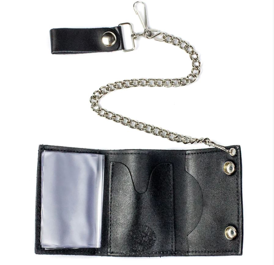 Blue Flame Chain Wallet